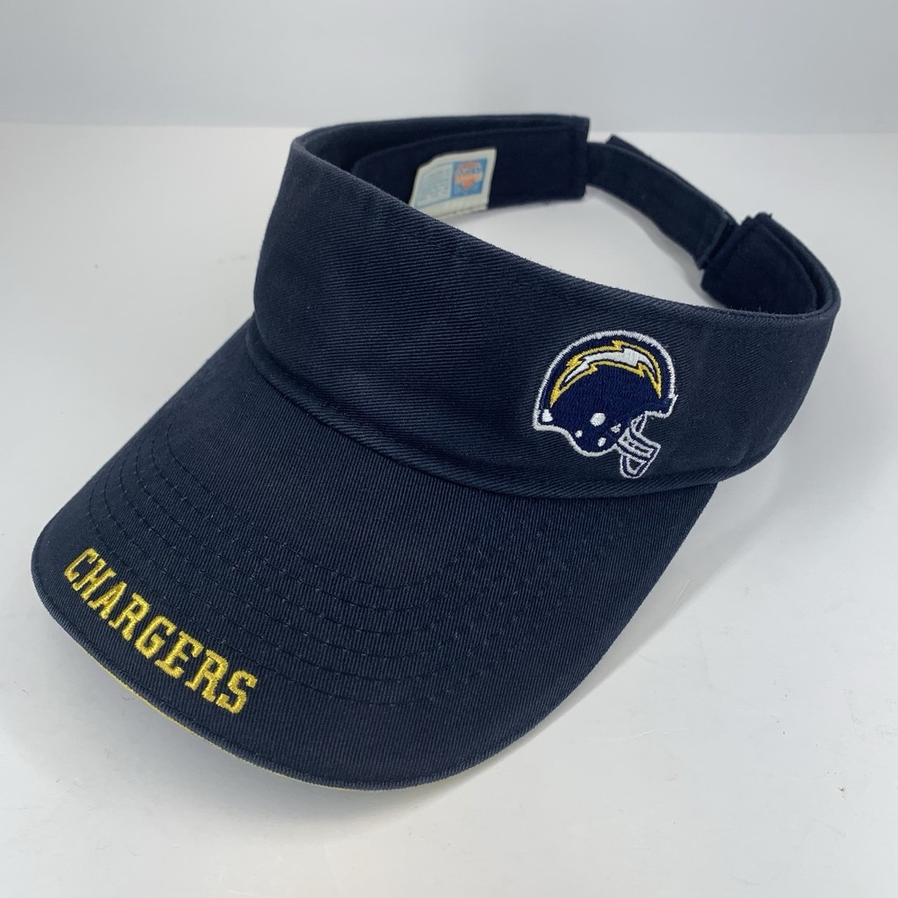 Los Angeles Chargers Visor Blue Yellow Adjustable NFL Football Game Day Hat Cap